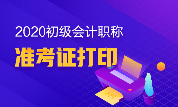 你知道西藏拉萨2020年初级会计职称准考证在何时打印吗？